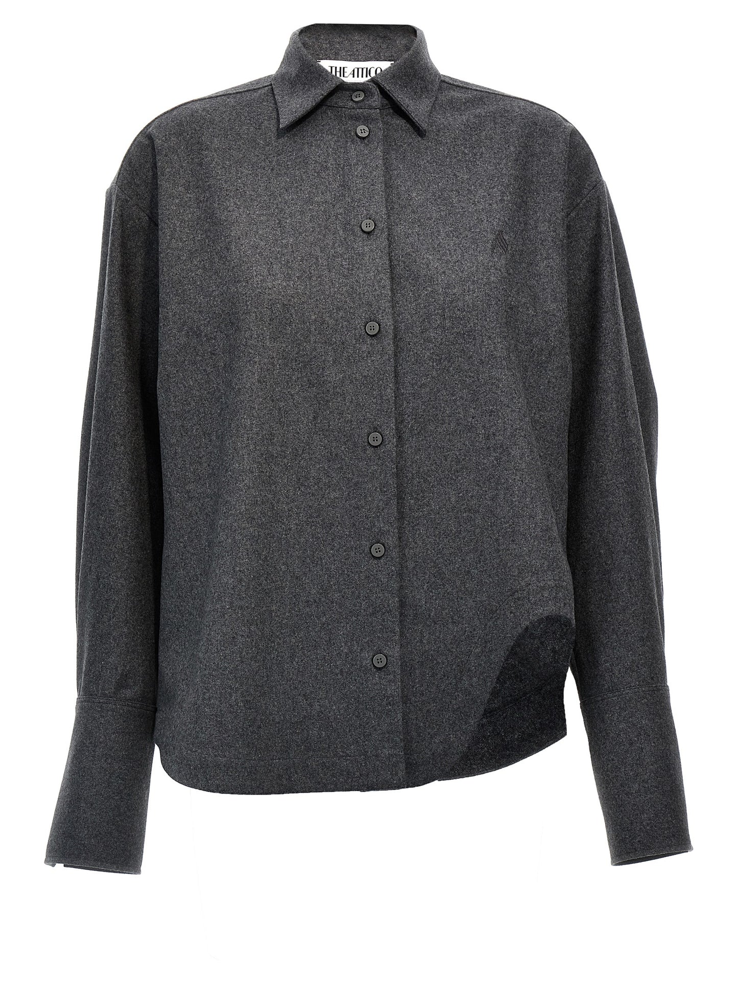 The Attico Graue Wollbluse