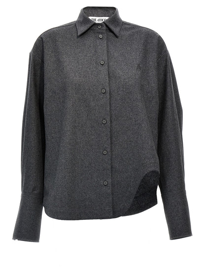 The Attico Graue Wollbluse