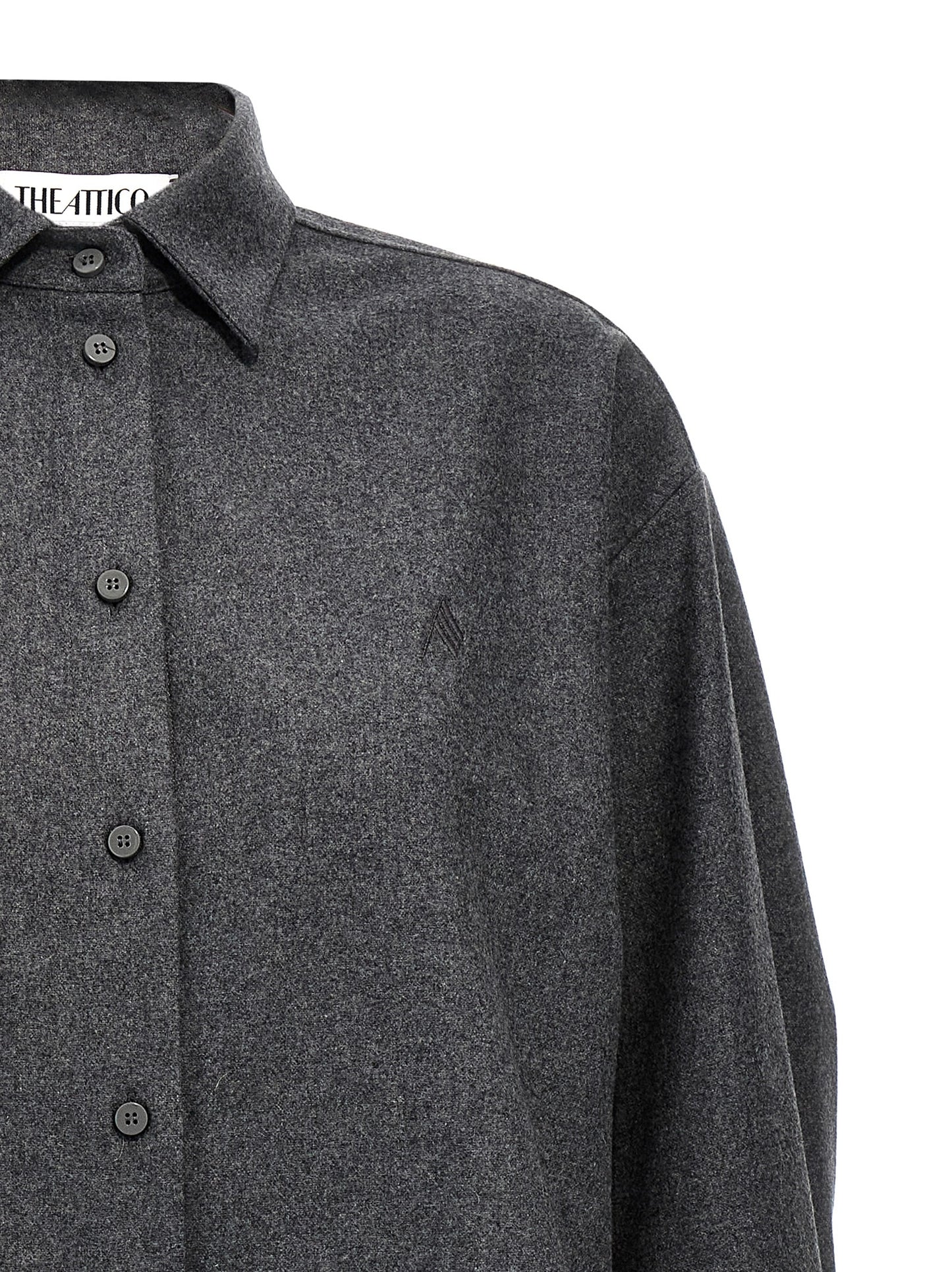 The Attico Graue Wollbluse
