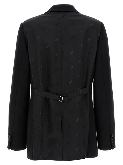 Moschino Schwarzer Blazer aus Polyester