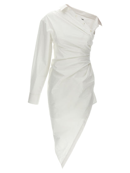Alexander Wang Weißes Baumwoll-Kurzkleid