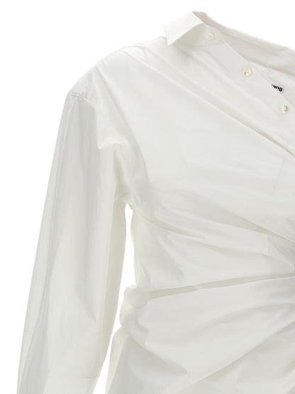 Alexander Wang Weißes Baumwoll-Kurzkleid