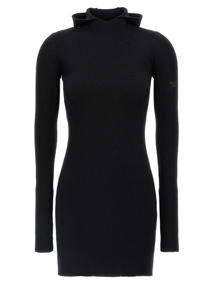 Fendi Schwarzes Wollkleid Kurz