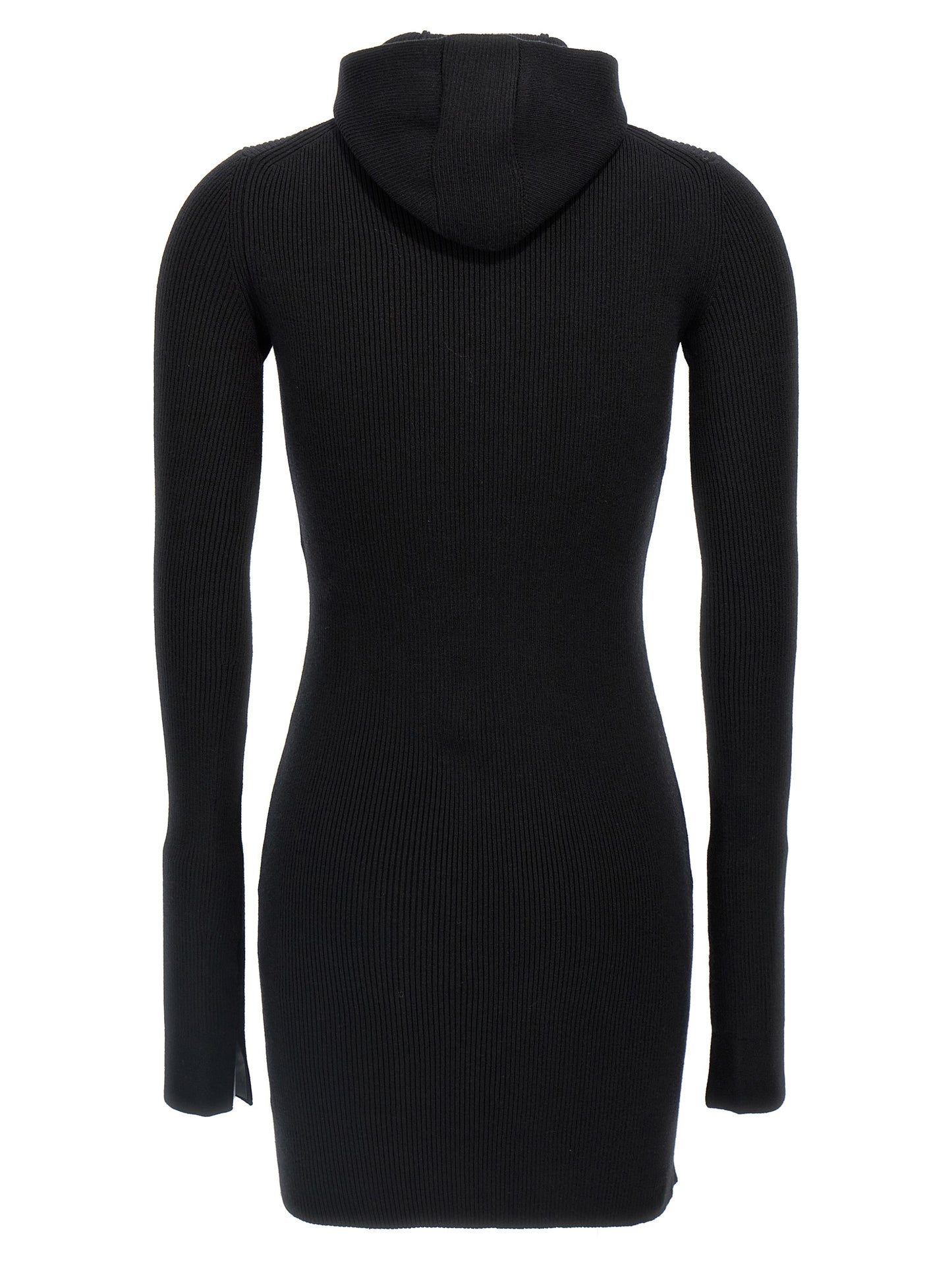 Fendi Schwarzes Wollkleid Kurz