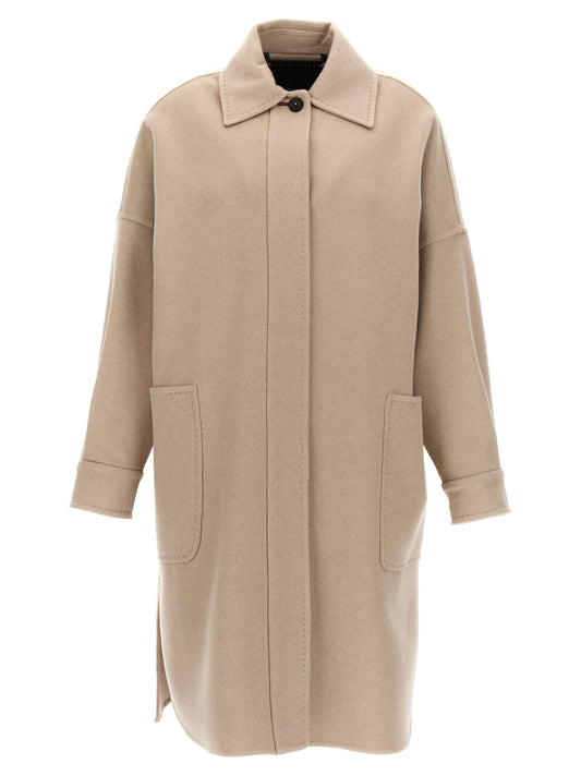 Max Mara Beiger Kaschmir-Mantel