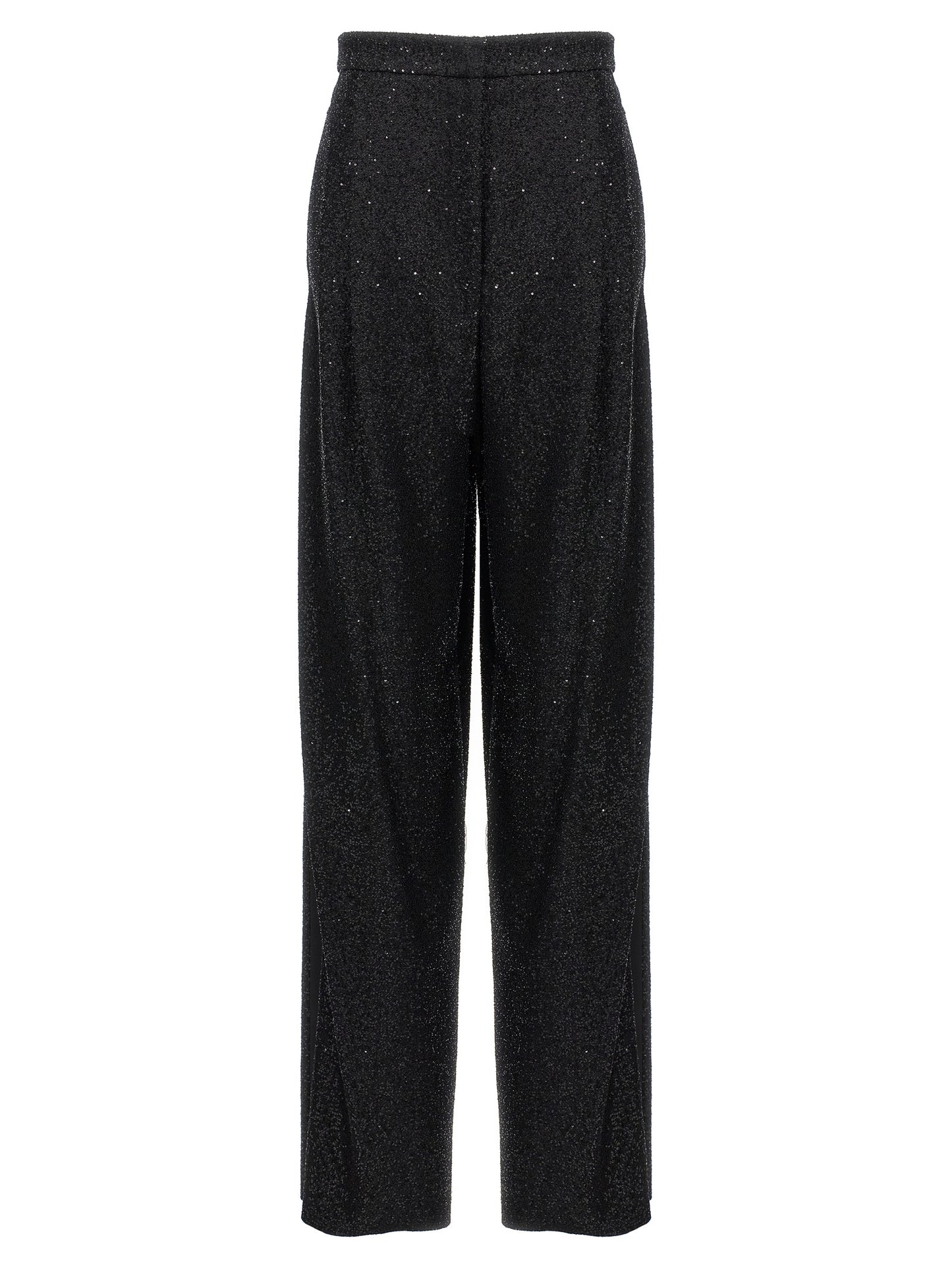 Max Mara Schwarze Viskose-Anzughose