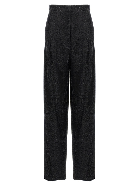 Max Mara Schwarze Viskose-Anzughose