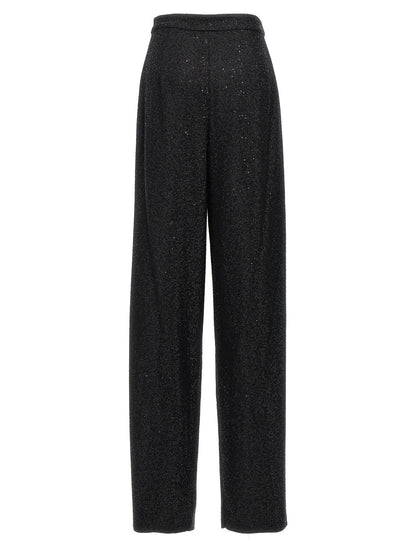 Max Mara Schwarze Viskose-Anzughose