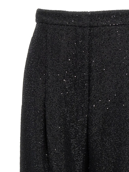 Max Mara Schwarze Viskose-Anzughose