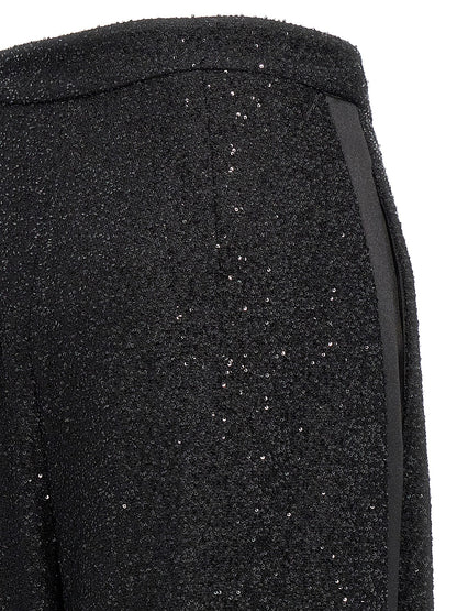 Max Mara Schwarze Viskose-Anzughose