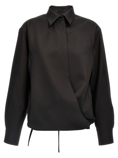 Valentino Garavani Schwarze Wollbluse