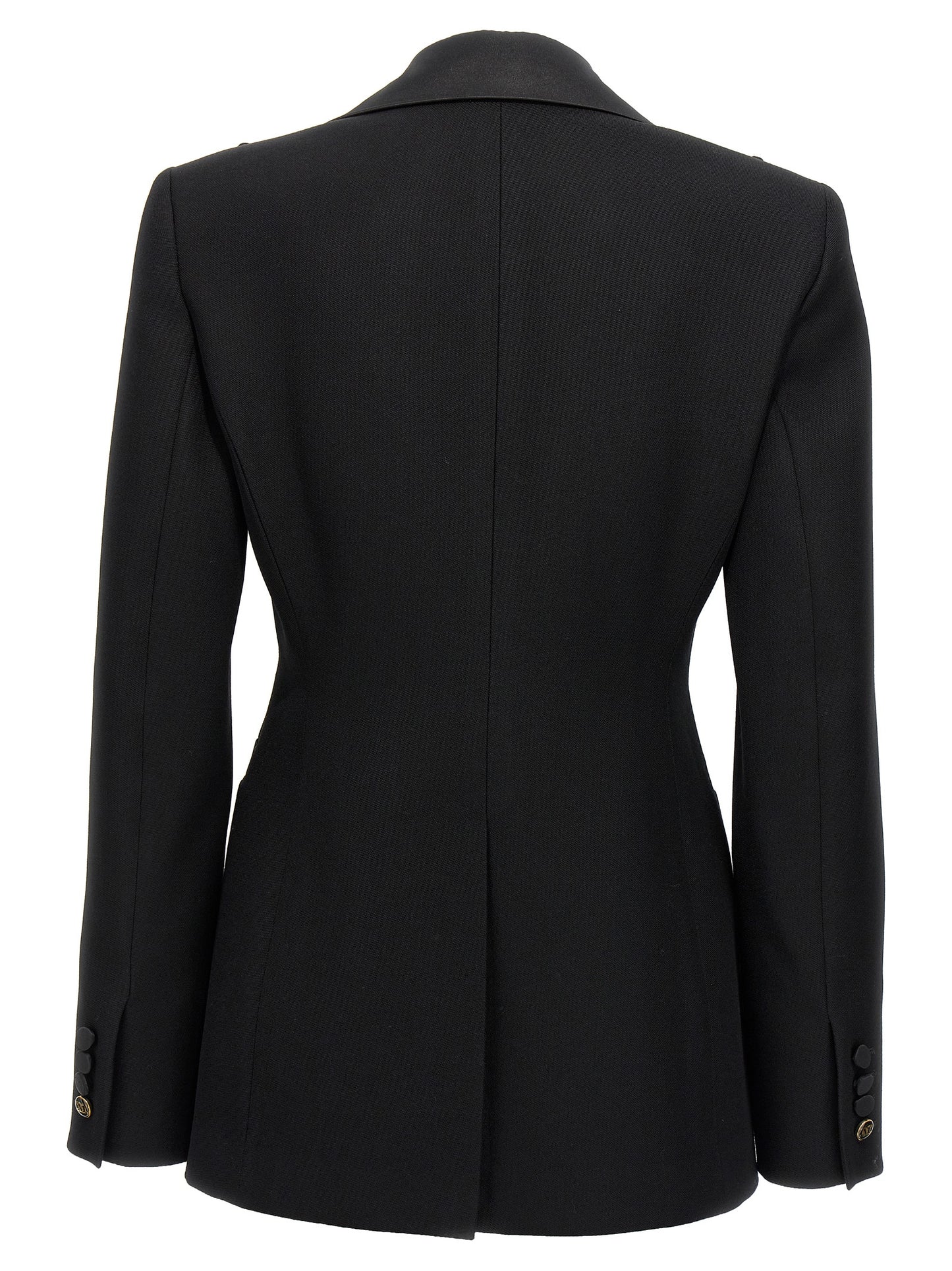 Max Mara Schwarzer Blazer aus reiner Schurwolle