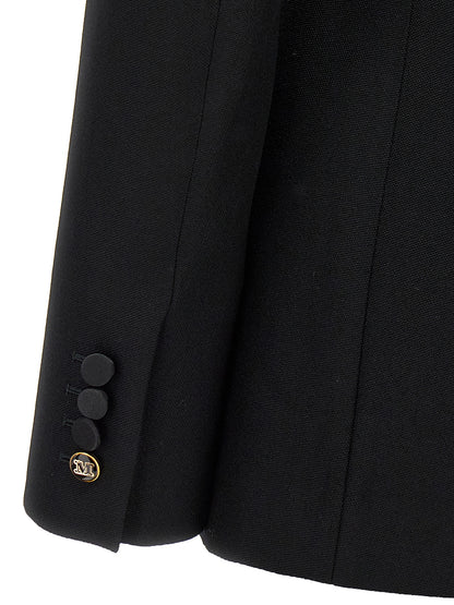 Max Mara Schwarzer Blazer aus reiner Schurwolle