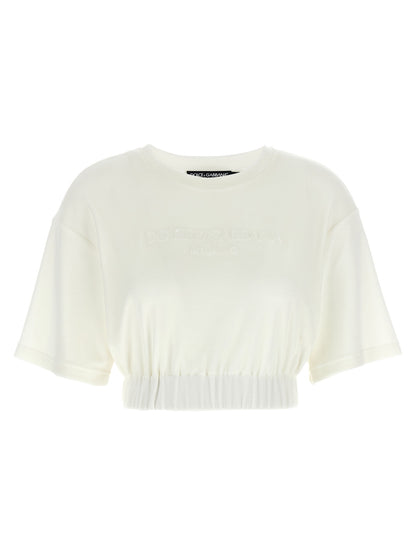 Dolce & Gabbana Weißes Baumwoll-T-Shirt