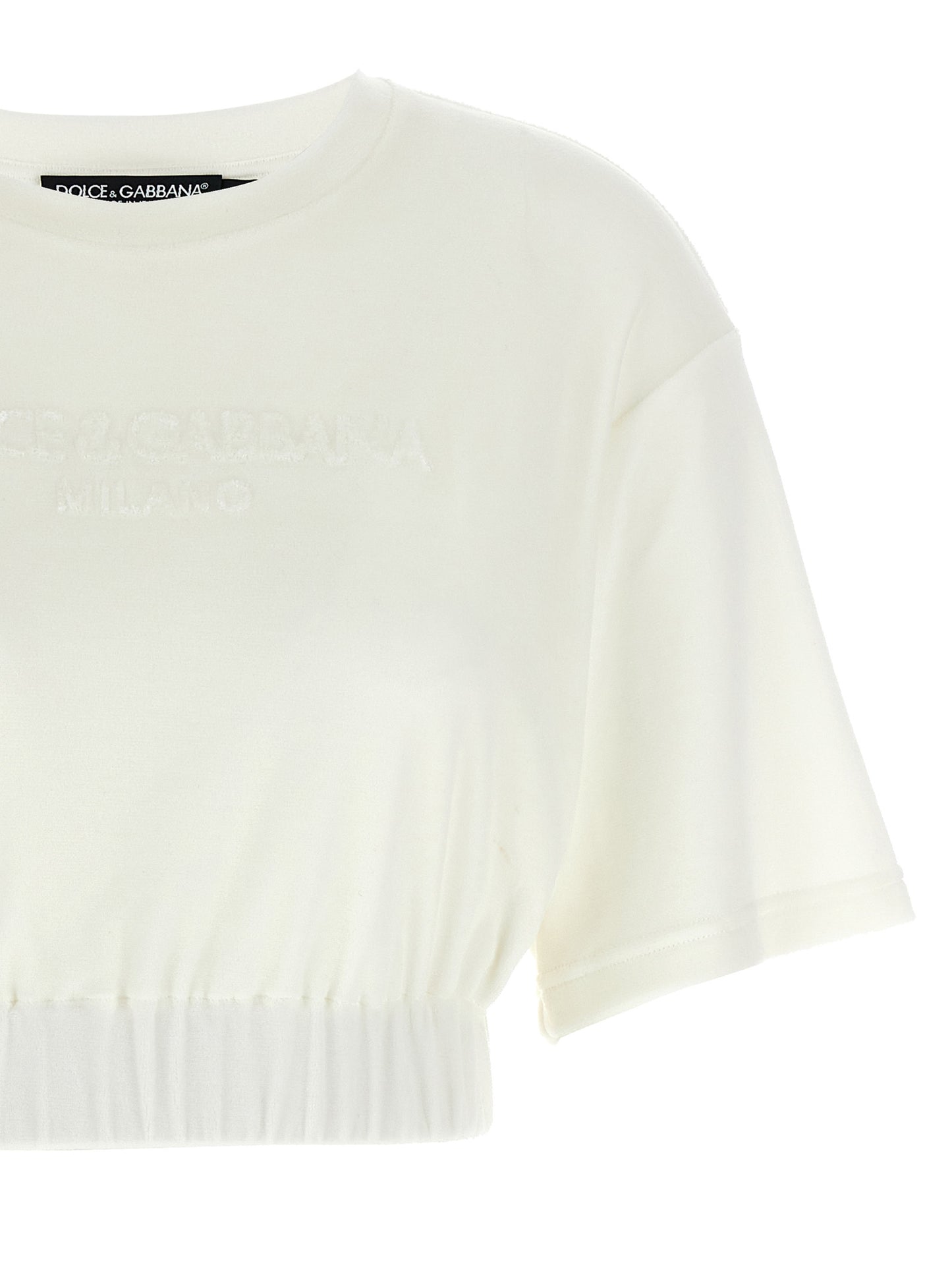 Dolce & Gabbana Weißes Baumwoll-T-Shirt