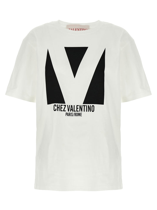 Valentino Garavani Weißes Baumwoll-T-Shirt