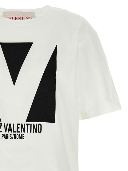 Valentino Garavani Weißes Baumwoll-T-Shirt