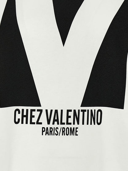 Valentino Garavani Weißes Baumwoll-T-Shirt