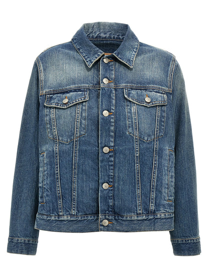 MM6 Maison Margiela Blaue Jeansjacke aus Baumwolle