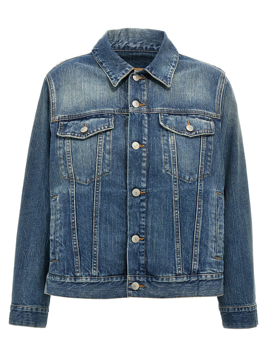MM6 Maison Margiela Blaue Jeansjacke aus Baumwolle