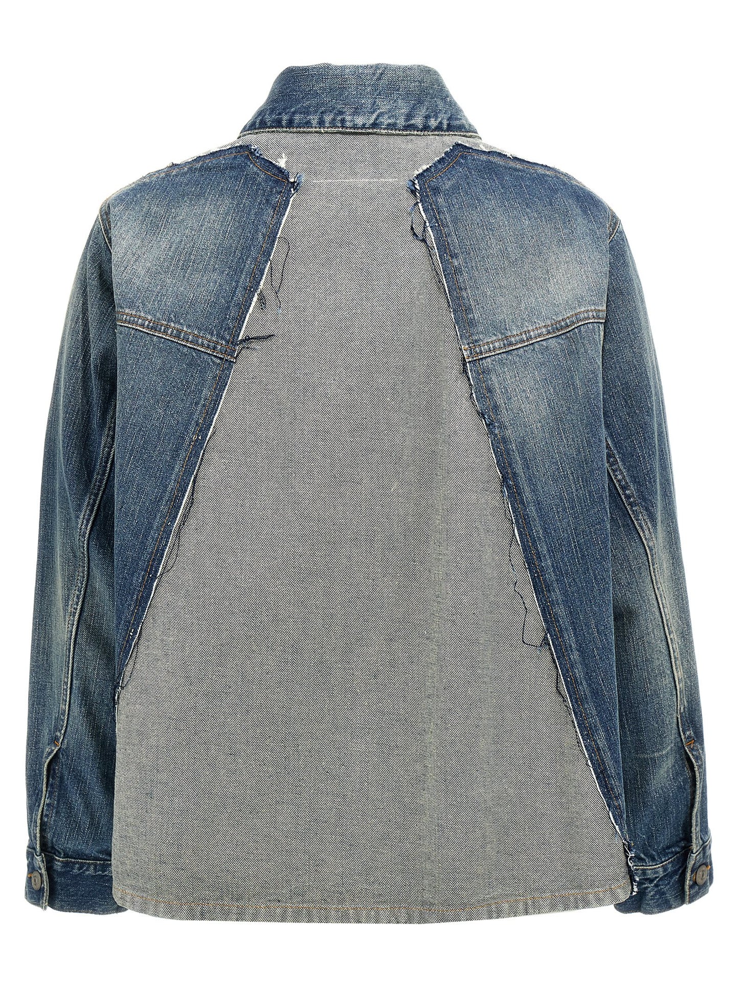 MM6 Maison Margiela Blaue Jeansjacke aus Baumwolle