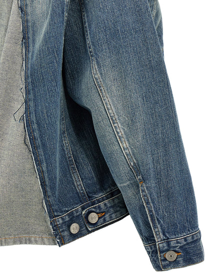 MM6 Maison Margiela Blaue Jeansjacke aus Baumwolle