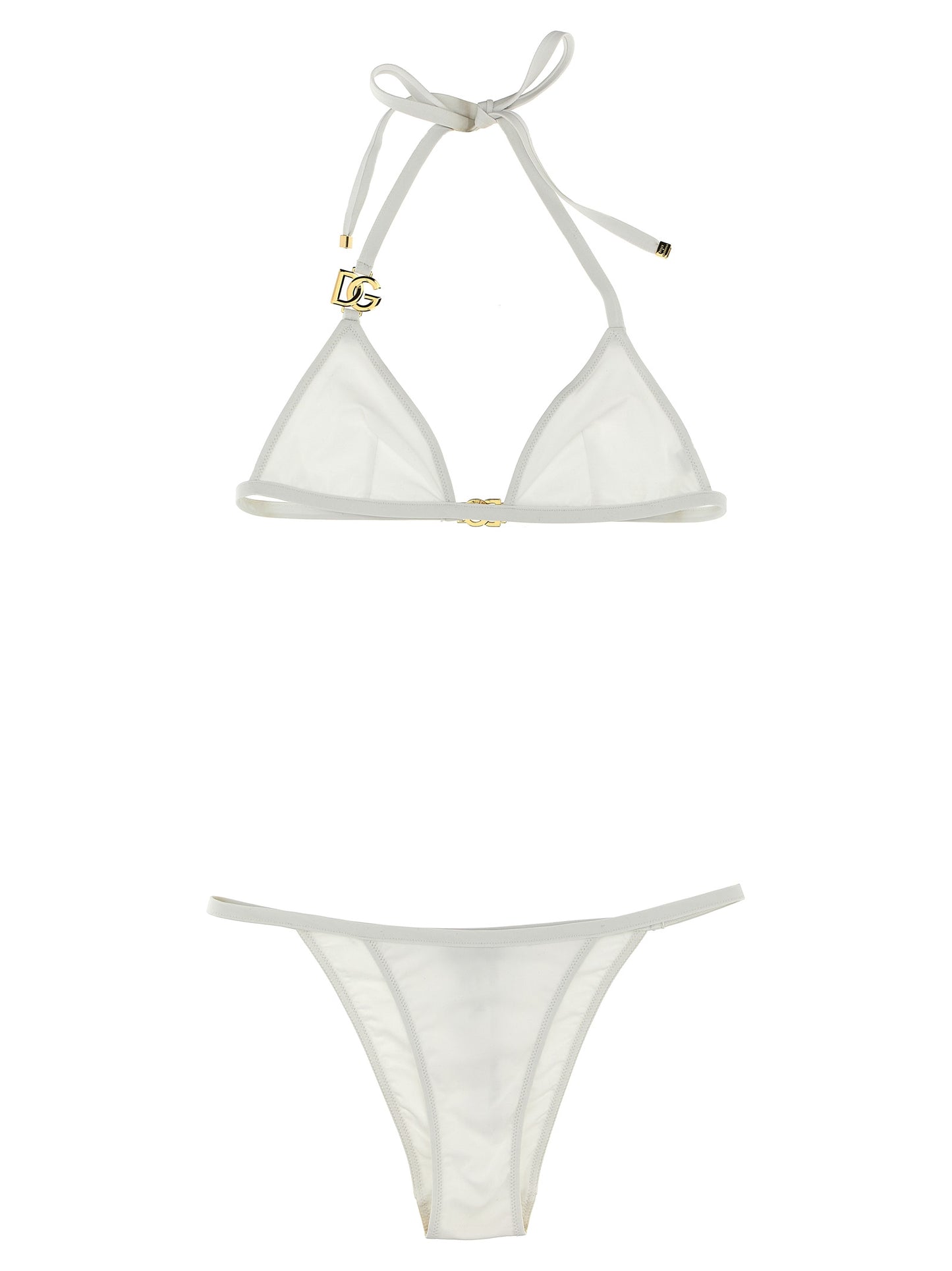Dolce & Gabbana Weißer Bikini aus Polyamid