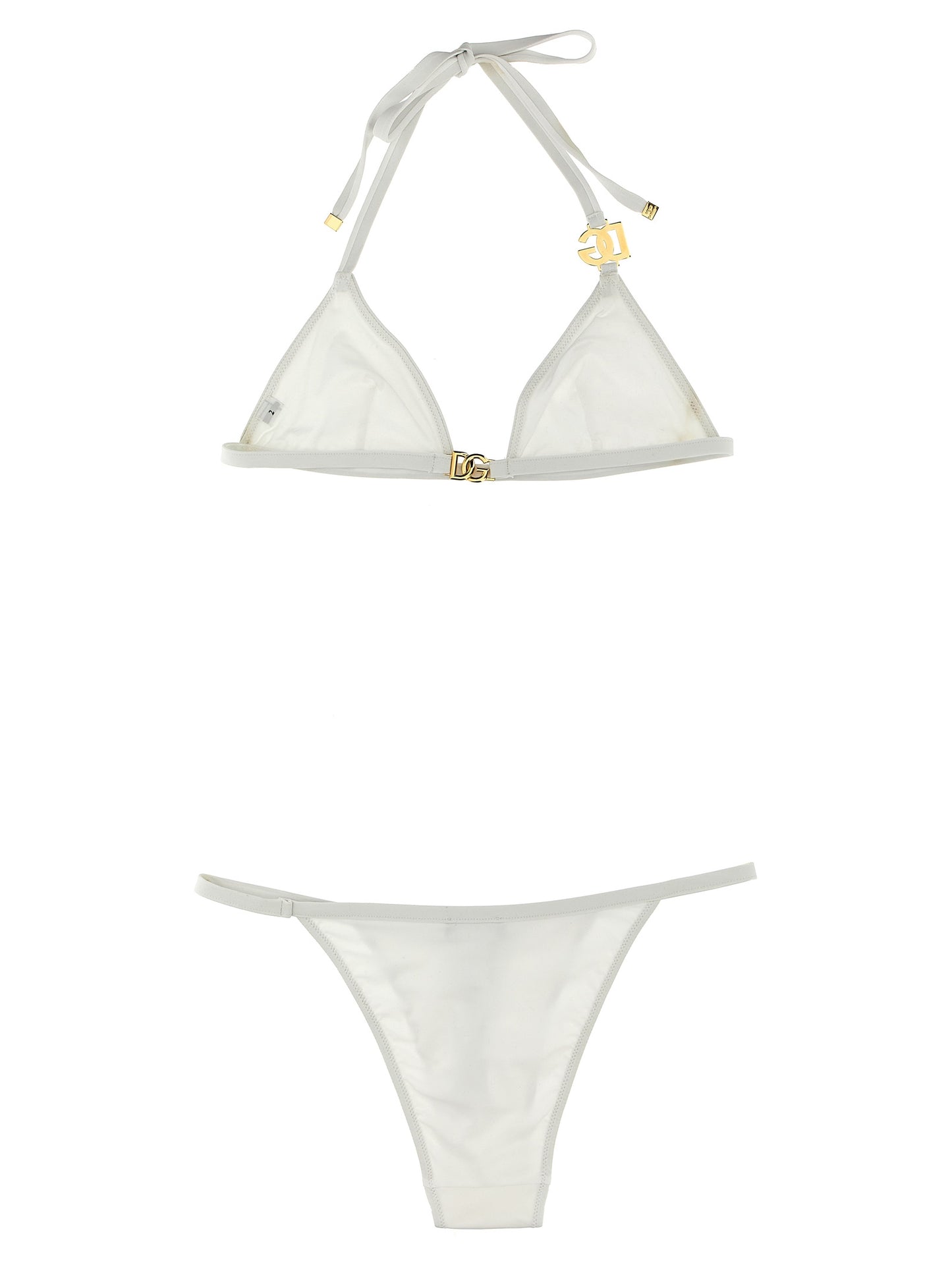 Dolce & Gabbana Weißer Bikini aus Polyamid