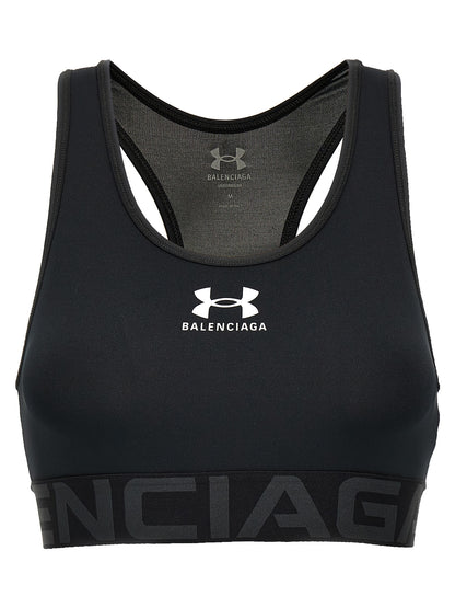 Balenciaga Schwarzer Sport-BH aus Polyester