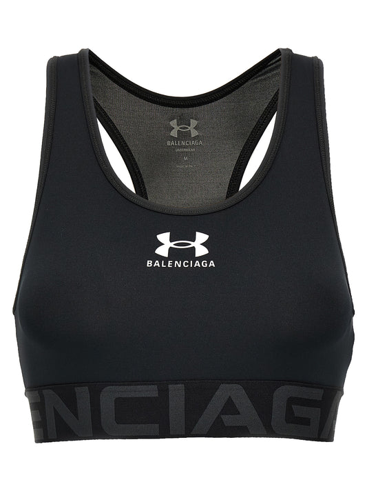 Balenciaga Schwarzer Sport-BH aus Polyester