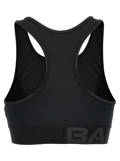 Balenciaga Schwarzer Sport-BH aus Polyester