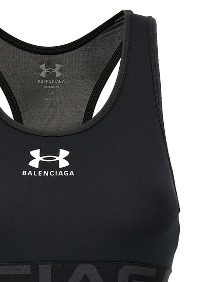 Balenciaga Schwarzer Sport-BH aus Polyester