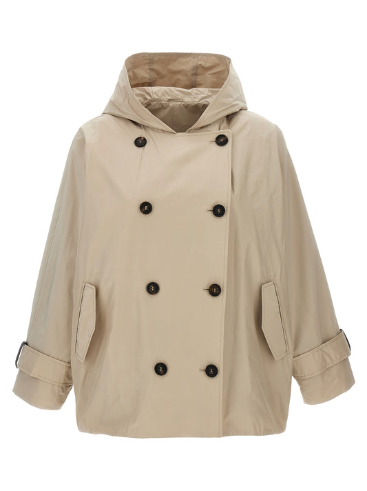 Brunello Cucinelli Beiger Wollmantel