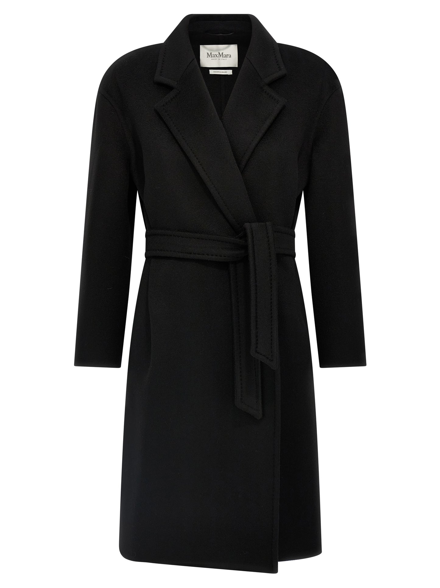 Max Mara Schwarzer Kaschmir-Mantel