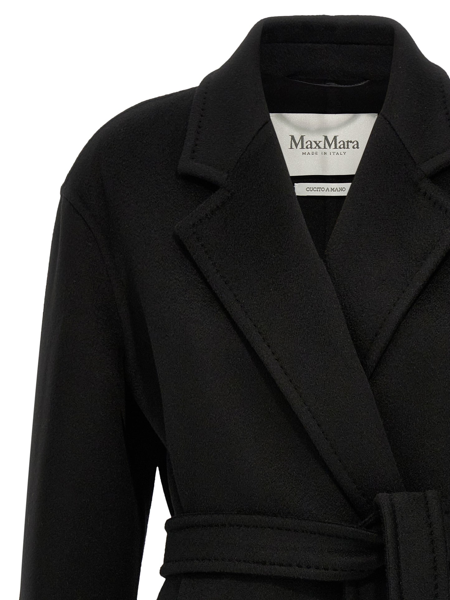 Max Mara Schwarzer Kaschmir-Mantel
