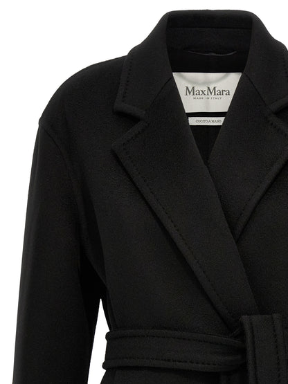Max Mara Schwarzer Kaschmir-Mantel