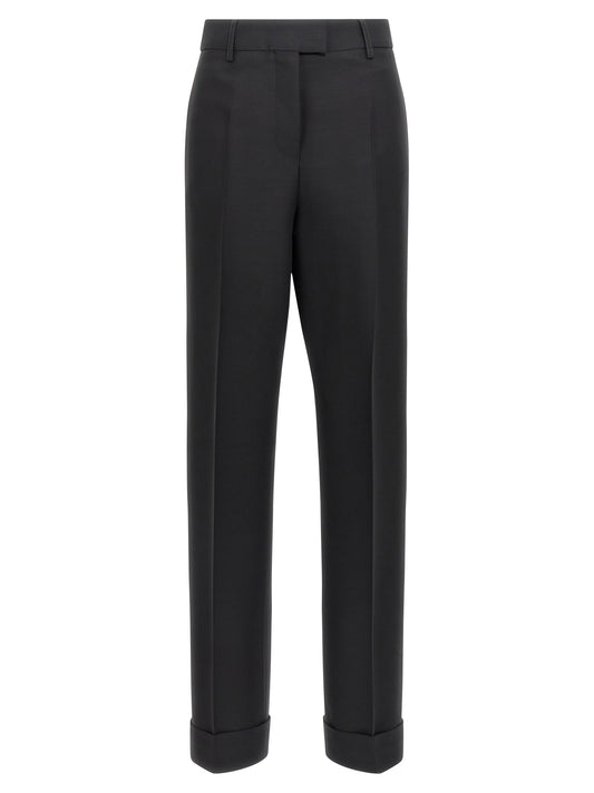 Ferragamo Schwarze Viskose-Anzughose