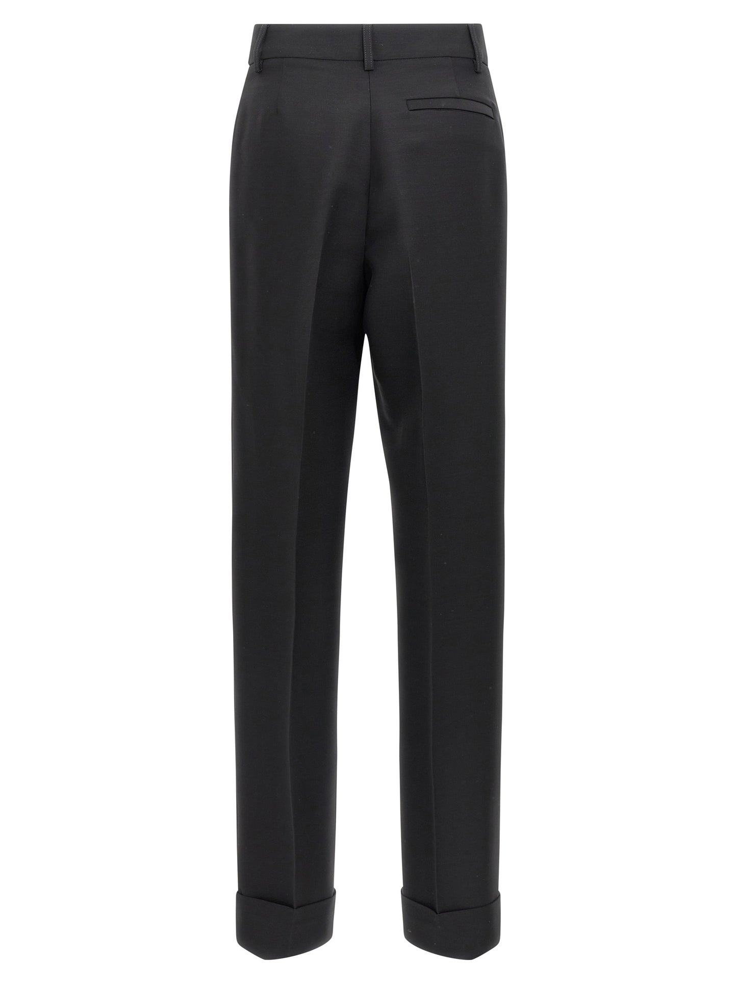 Ferragamo Schwarze Viskose-Anzughose