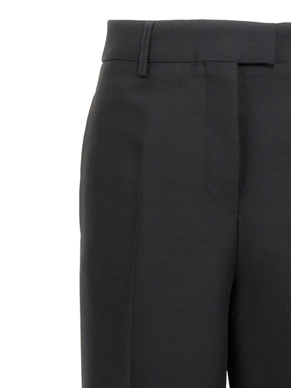Ferragamo Schwarze Viskose-Anzughose