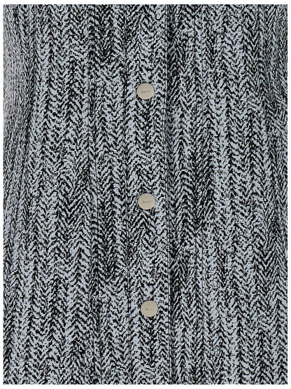 Ganni Kurzes Kleid aus mehrfarbiger Baumwolle