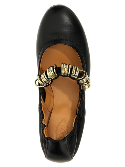 Tod's Schwarze Ballerinas aus Lammleder