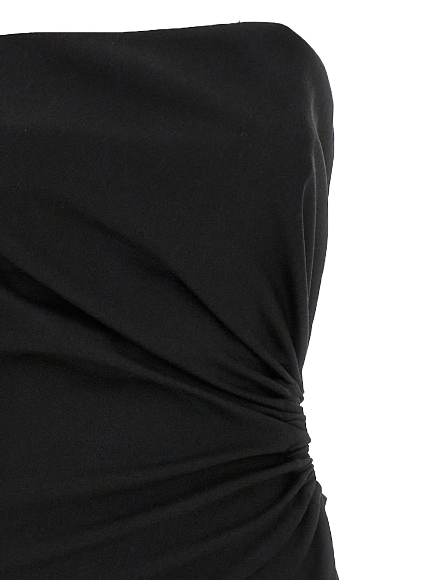 Max Mara Langes Kleid aus schwarzer Schurwolle
