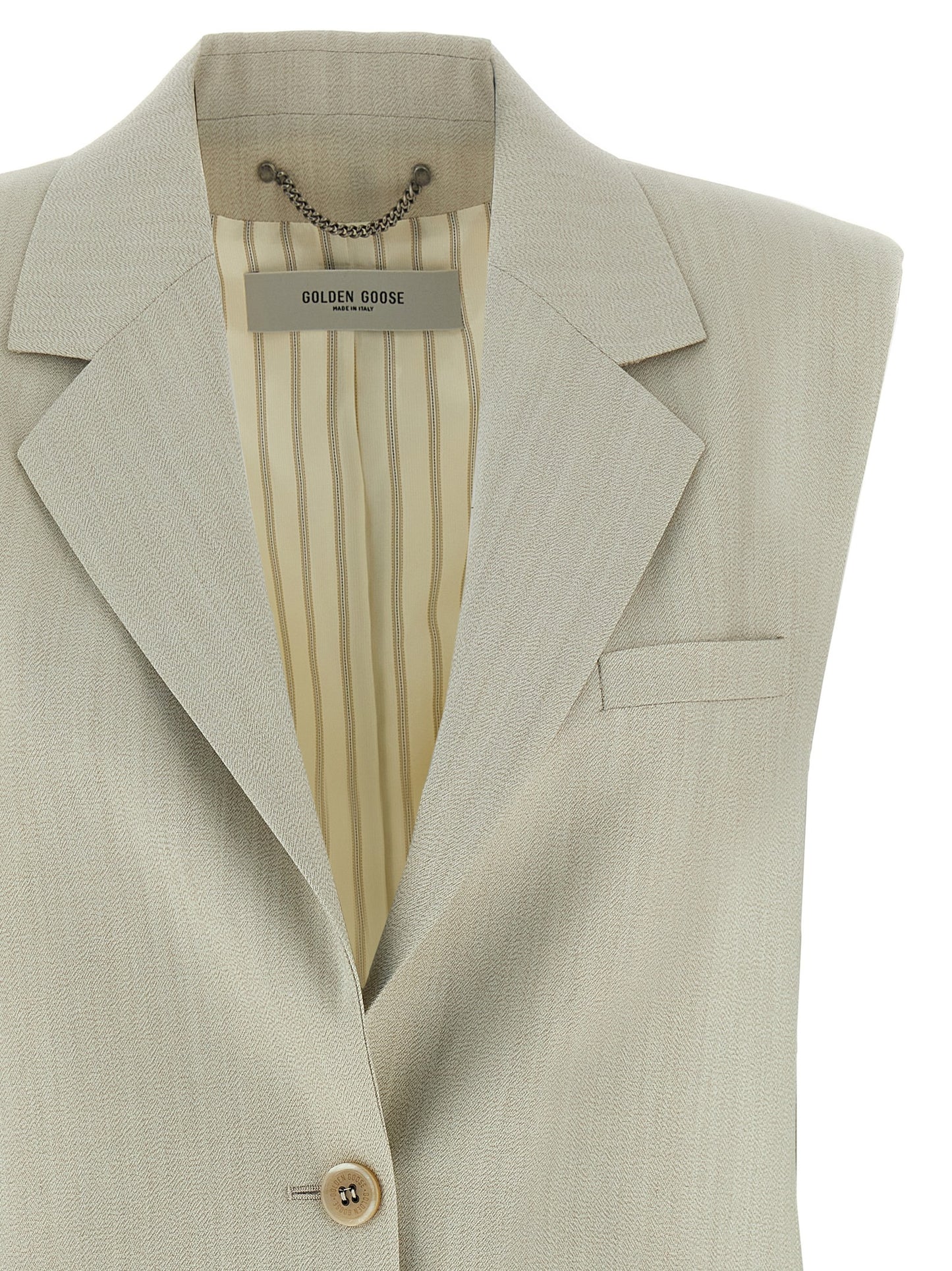 Golden Goose Beige Virgin Wool Weste