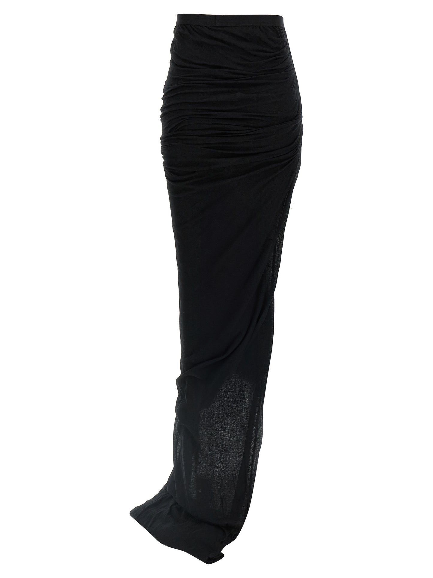 Rick Owens Schwarzer Baumwoll-Minirock