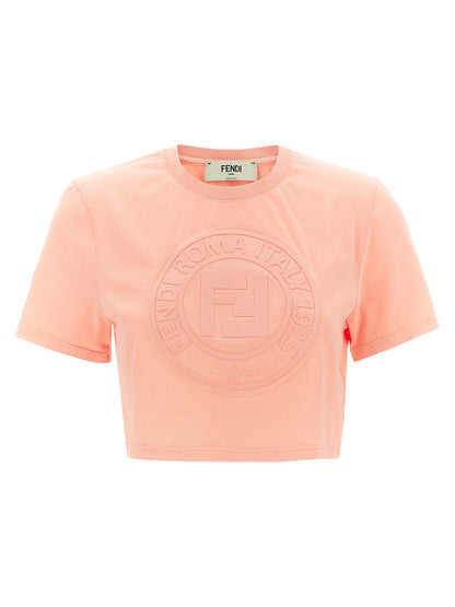 Fendi Mehrfarbiges Baumwoll-T-Shirt