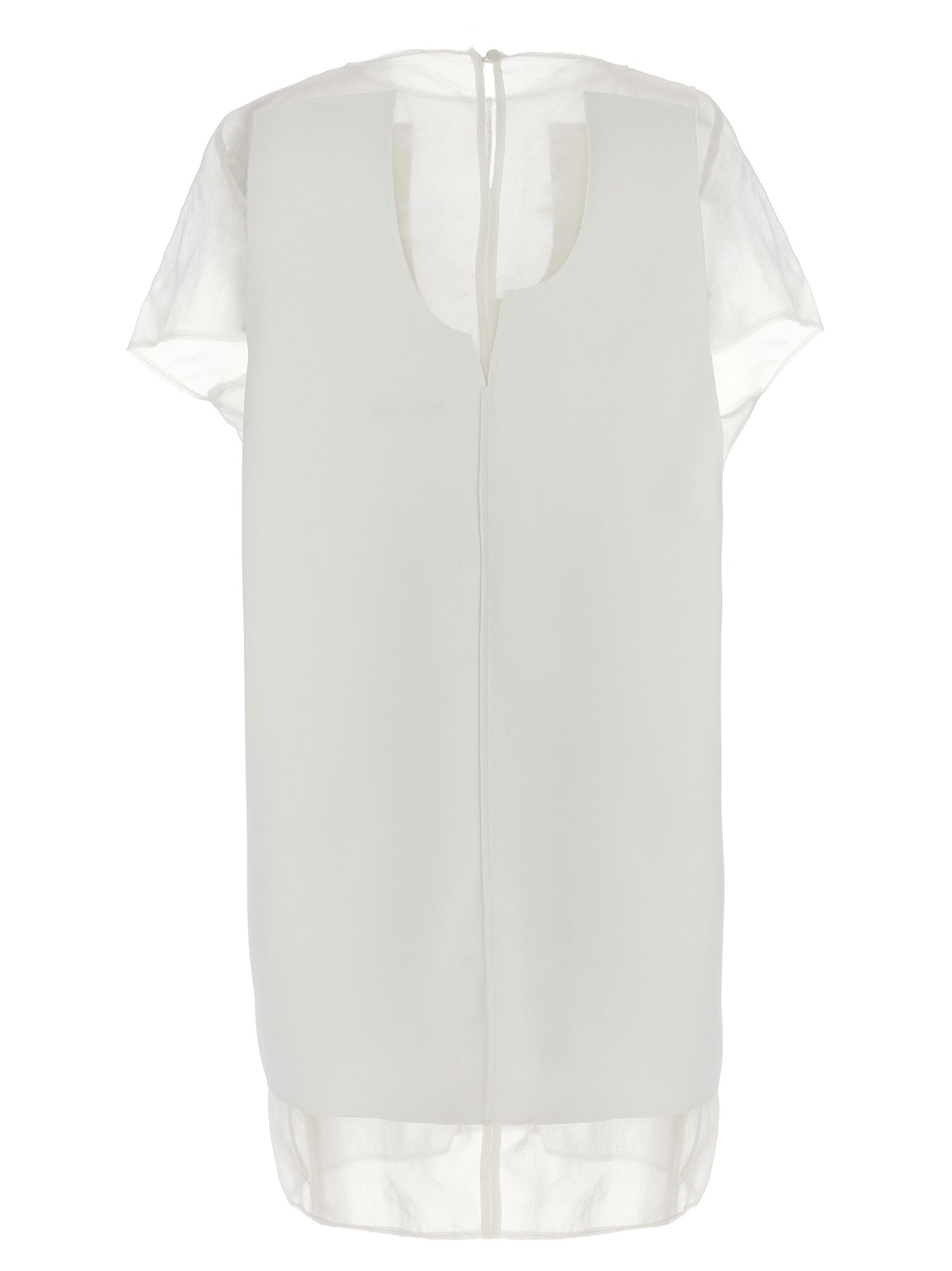 Khaite Kurzes Kleid aus weißem Polyester