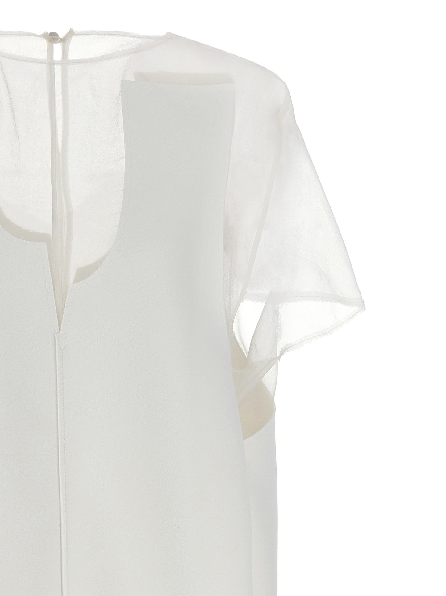 Khaite Kurzes Kleid aus weißem Polyester