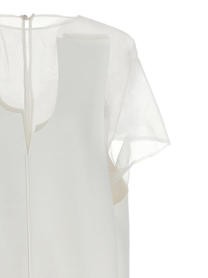 Khaite Kurzes Kleid aus weißem Polyester
