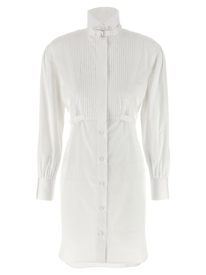 Alexander McQueen Weißes Baumwoll-Midikleid