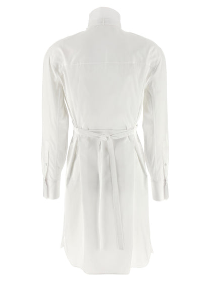 Alexander McQueen Weißes Baumwoll-Midikleid